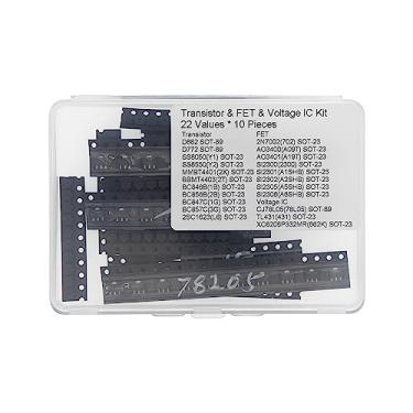 Imagem de 22 valores * 10 peças do kit de transistor SMD + FET + regulador de tensão
