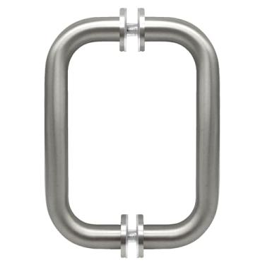 Imagem de Maçaneta de porta de chuveiro de vidro royalty – 20,32 cm de substituição de maçanetas tubulares de chuveiro para porta de chuveiro sem moldura - Maçaneta de porta de vidro de chuveiro de aço
