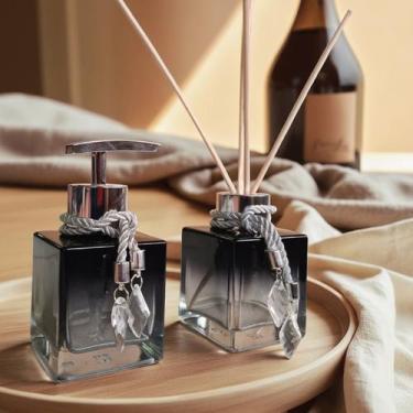 Imagem de Kit Lavabo Luxo Preto Dourado Ambar Completo Escritório Decoração - Mu