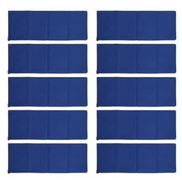 Imagem de Sacos de areia sem areia GRCFUMo 10pcs, prevenção espessada de prevenção de inundações vazias com cordas de gravata, sacola de areia reutilizável para a porta da casa da porta (Dark Blue)