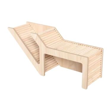 Imagem de Generic Hamster House and Habitat Small Pet Castle Home Housed Cage Toy, Wood, Pequenim Animal Hideout Hut Play Toy para Chinchilla Rat, Retângulo