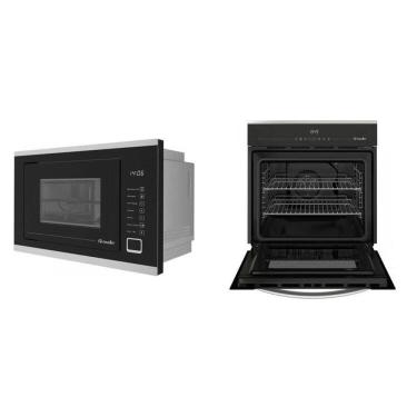 Imagem de Forno Elétrico Digital de Embutir 220v 68 Litros Mfe0268g1 e Micro-ondas de Embutir 25l 220v Preto