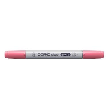 Imagem de COPIC Marcador CIAO Ponta Dupla Redonda e Chanfrada, Cor RV14 Begonia Pink, 1 unidade