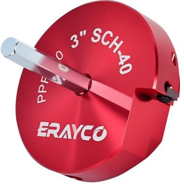 Imagem de ERAYCO Alargador de tubo de PVC de 7,6 cm, ferramenta de alargador de encaixe de tubo de plástico, cabe em brocas padrão de 1/5.1 cm, protetor de encaixe de PVC para tubo ABS SCH40 PVC CPVC