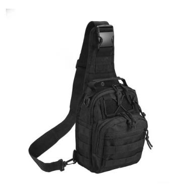 Imagem de Mochila Tática Sling - Bolsa de Ombro de Nylon para Atividades ao Ar L