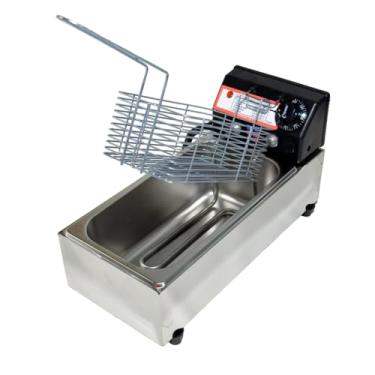 Imagem de Fritadeira Elétrica Industrial Cuba 3L Compacta Fritura Crocante (220v)