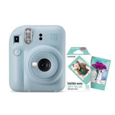 Imagem de KIT Câmera Instantânea Fujifilm Instax Mini 12 +10 Foto Blue Sky