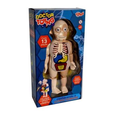 Imagem de Brinquedo Kit Médico Corpo Humano Doctor Toyng - 13 Peças