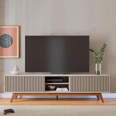 Imagem de Rack Fortaleza Off White e Freijó 218 cm - Modern