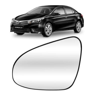 Imagem de Lente De Retrovisor Corolla 2015/2019 Convexo Envelopado - Vetro Car, 