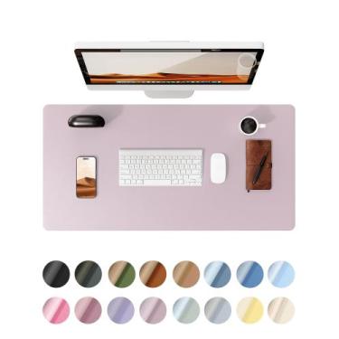 Imagem de Almofada de mesa Ysagi, protetor de couro impermeável, 90x45cm, acinze