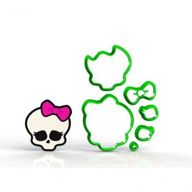 Imagem de Cortador Monster High - Caveira Da Logo Modular Tamanho 6 Cm