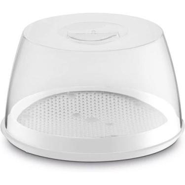 Imagem de Queijeira branca com tampa transparente uz - UZ UD