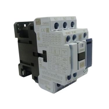 Imagem de Contator 110V 32A Weg Tripolar 1NA 1NF CWB32-11-30D13