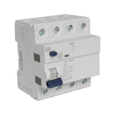 Imagem de Interruptor 63A 30mA DR Diferencial Residual Weg Tetrapolar