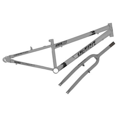 Imagem de Quadro Aro 26 Ultra Bikes em Aço Carbono com Garfo Rebaixado Space Gra