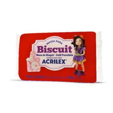 Imagem de Massa De Biscuit Acrilex 90g Colorida - Escolha As Cores, Vermelho