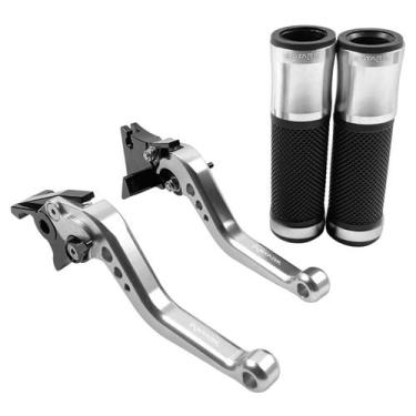 Imagem de Kit Manopla Manete Esportivo Stark Race Dafra Next 250 300 - NoBrand, 