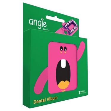 Imagem de Porta Dente Infantil Odontológico Dental Album Angie Angelus, Rosa