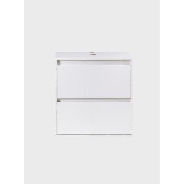 Imagem de Gabinete para Banheiro 60cm Mdf Branco Dubai - On Móveis, Branco