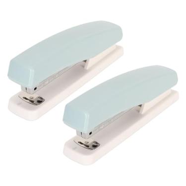 Imagem de TOPINCN 2 Grampeador de Embalagem, 20 Folhas de Desktop Stapler Portátil Spapeler Pequeno para o Escritório Em Casa, Grampeador de Serviço Pesado Stapler Compacto de Mão de Mão de Mão (Azul)