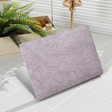 Imagem de iCasso Capa compatível com MacBook Air de 15 polegadas 2025 2024 2023 versão M4 A3241 M3 A3114 M2 A2941, capa protetora de plástico rígido antiarranhões + capa de teclado para Mac Air 15, floral em