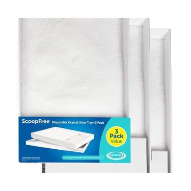 Imagem de PetSafe – Refil de caixa de areia para gatos autolimpante sem escovas – areia para gatos de cristal – Pacote com 3PetSafe 3-Pack RAD-368