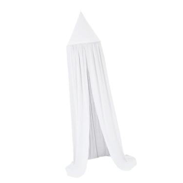 Imagem de ＫＬＫＣＭＳ Cortina de dossel para cama infantil, rede de princesa, espaço de leitura, tenda para berço, branco