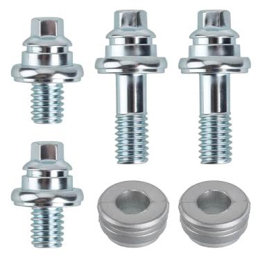 Imagem de YENOVO Parafusos de terminal de bateria de poste lateral de 3/20.3 cm, pacote com 4 kit de conector de pino extensor de bateria padrão com parafuso e espaçador de 4 cm de comprimento, substituição