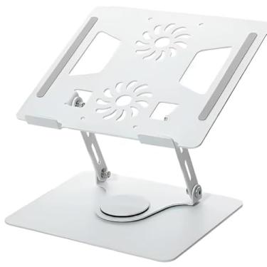 Imagem de Suporte B-MAX para Notebook e Tablet - em Alumínio – Ajustável, Rotação 360°, Compatível até 17", Ergonômico, Dobrável e Resistente
