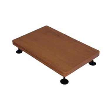 Imagem de Generic Suporte de alto-falante de madeira para estúdio para instalação em monitores de estúdio, estante de livros, Yellow L