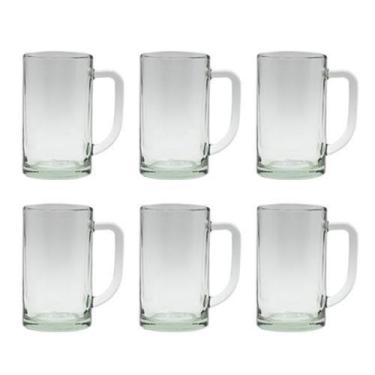 Imagem de Jogo 6 Canecas Chopp Cerveja Vidro Santa Fé 500Ml - Class Home