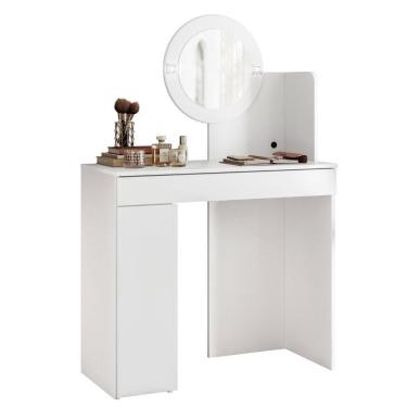 Imagem de Penteadeira Camarim Escrivaninha Com Led Sulla A02 Branco - Mpozenato