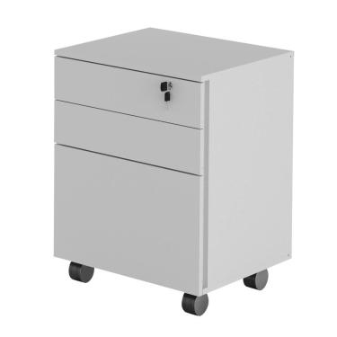 Imagem de Gaveteiro Arquivo Com Chave E Rodízios Multimóveis Vcr25045 Branco Branco