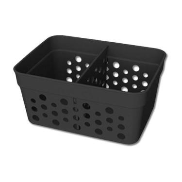 Imagem de Cesto Organizador Trama Rattan c/ Divisória Removível 11x8 - Usual Uti