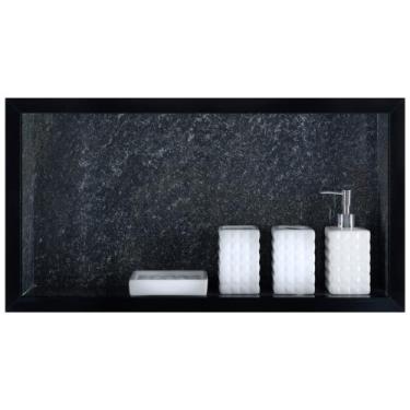 Imagem de Nicho Em Porcelanato Polido Para Banheiro Porta Shampoo Organizador La