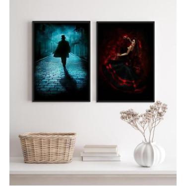 Imagem de Kit 2 Quadros Umbanda Maria Padilha E Tranca Rua Das Almas - Quadros O