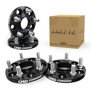 Imagem de Customadeonly Espaçadores de roda pretos HubCentric de 15 mm 5x120 compatíveis com Acura ZDX, RLX, TL, Civic Type R, Ridgeline, MDX, Honda Odyssey (4 peças 64,1 mm M14 x 1,5) espaçador