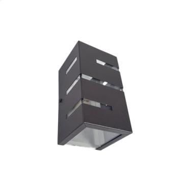 Imagem de Arandela minimal fachos alternados 8x8x15 soquete G9 BL 74 marrom