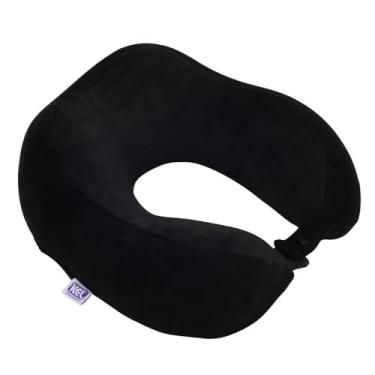 Imagem de Travesseiro de Viagem Nasa | Marca - Kel | Anatômica, Cor Preta – Apoio Cervical Ergonômico para Viagens