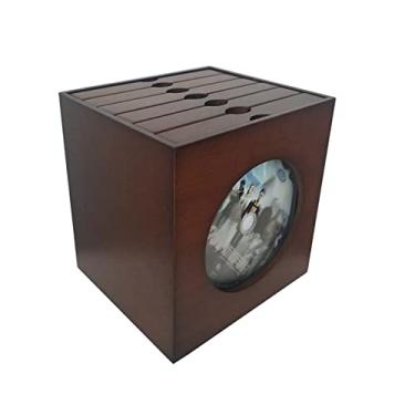 Imagem de Suporte de CD para DVD, caixa de armazenamento de CD, prateleira e organizador de mídia - 16 x 15 x 19 cm, organizador de armazenamento de mídia