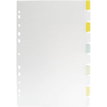 Imagem de Divisoria Fichario Plastica 10 Projeçoes PP A4 C/VISOR TR - DAC