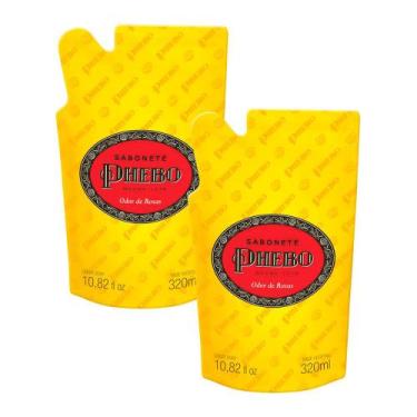 Imagem de Kit 2 Sabonete Líquido Phebo Odor de Rosas Refil 320ml