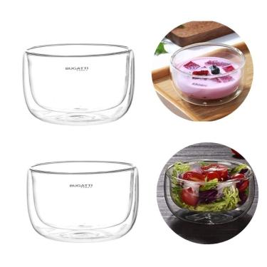 Imagem de Conjunto 2 Tigelas Parede Dupla Sobremesa Sopa 300ml Bugatti