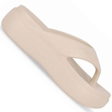 Imagem de Chinelo Piccadilly Marshmallow Flatform C246003 Feminino, Bege, 36