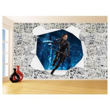 Imagem de Papel De Parede 3D Heróis Página Quadrinhos Hq 3,5M Nhma194