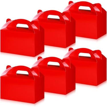 Imagem de Chrisfall 36 unidades de caixas de guloseimas de papel vermelho 15x9 c
