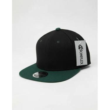 Imagem de Boné Aba Reta Preto Verde SnapBack Importado Masculino - Blackchic