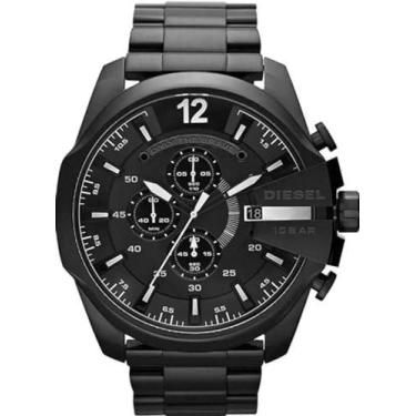 Imagem de Relógio Masculino Mega Chief Dz4283, Preto, com Nota Fiscal - Diesel
