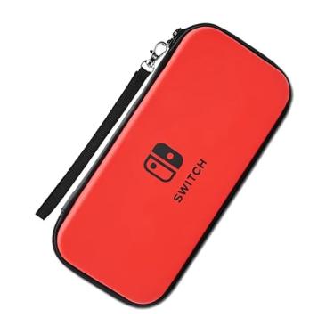 Imagem de Kit Estojo Protetor + Película de vidro para Nintendo Switch (Vermelho)